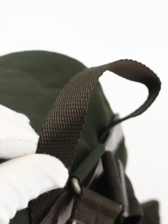 PRADA Backpack Nylon Green Auth 174836 main image 6